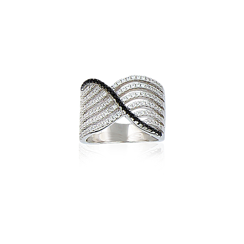 Bague argent oxyde
