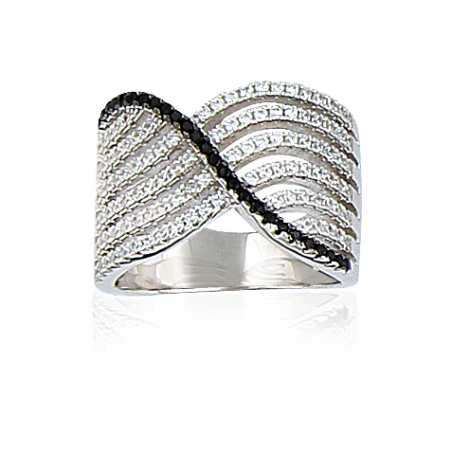 Bague argent oxyde