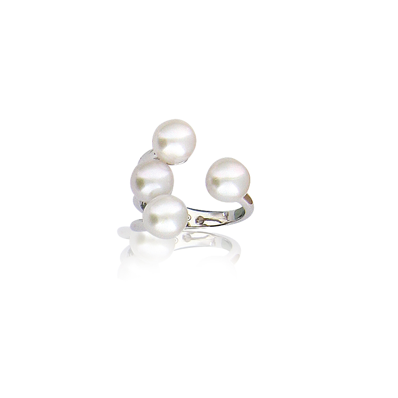 Bague argent perle eau douce