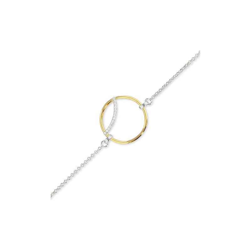 Bracelet argent 2 tons oxyde