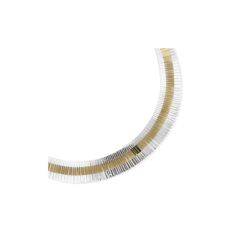 Collier argent 2 tons 