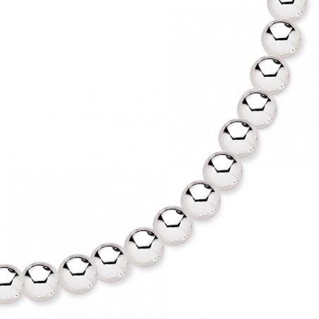 Collier argent boules en 45 cm