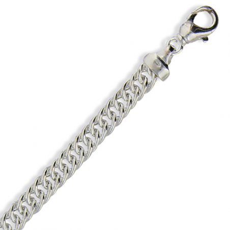 Bracelet argent maille gourmette en 20cm