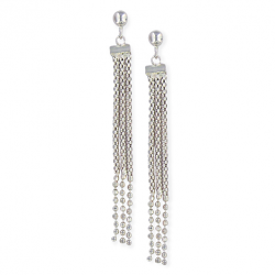 Boucle d'oreille argent pendante 