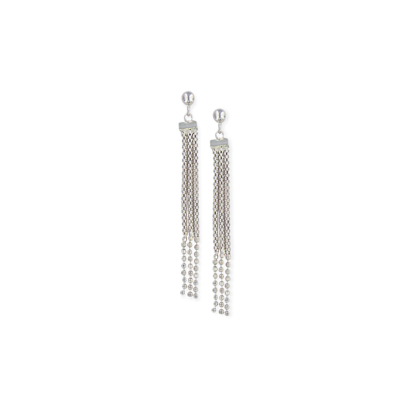 Boucle d'oreille argent pendante 