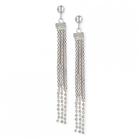 Boucle d'oreille argent pendante 