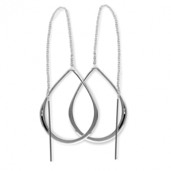 Boucle d'oreille argent pendante 