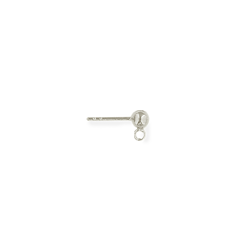 Boucles d'oreilles boule avec anneau par 10 pcs