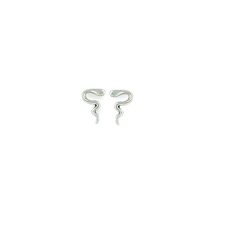 Boucle d'oreille argent enfant serpent
