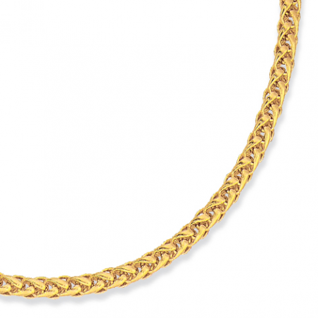 Collier plaqué or en 45 cm