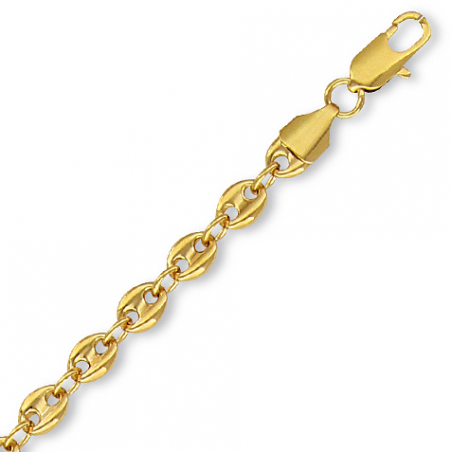 Bracelet plaqué or en 20/22 cm