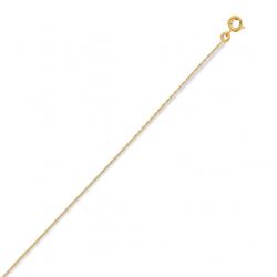 Chaîne plaqué or maille paloma