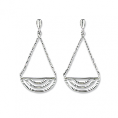 Boucles d'oreilles argent pendante