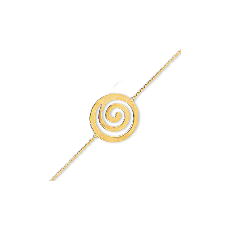 Bracelet plaqué or en 18 cm (mise en longueur 16 cm)