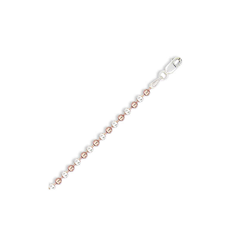 Bracelet argent boule en 18 cm