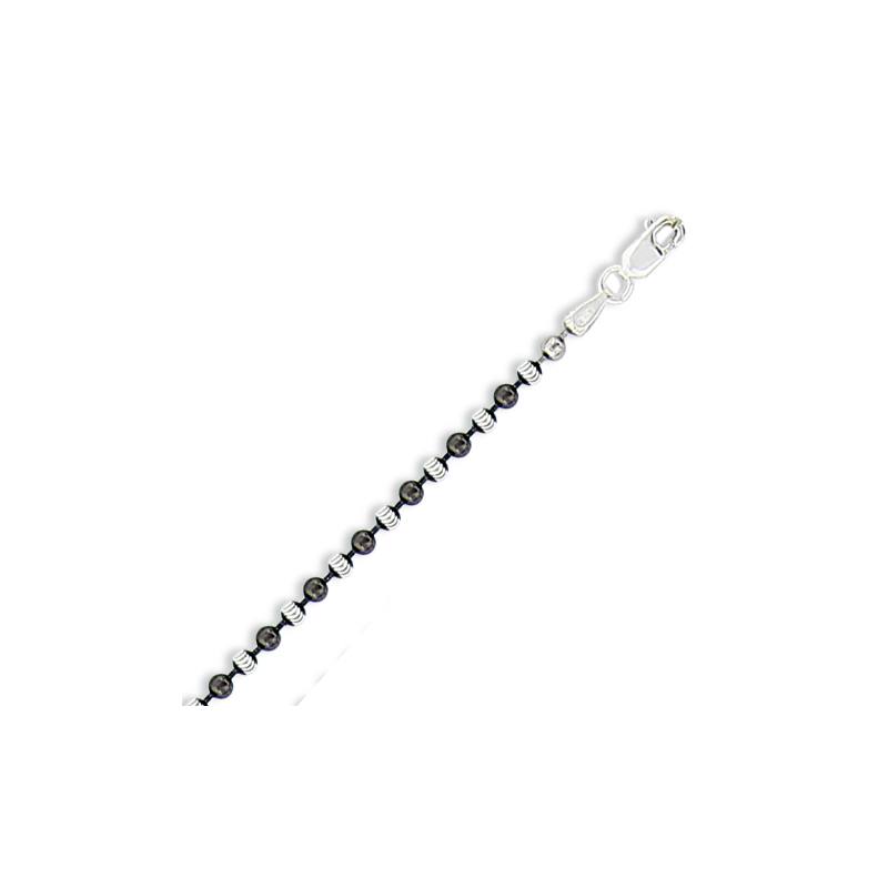 Bracelet argent boule en 18 cm