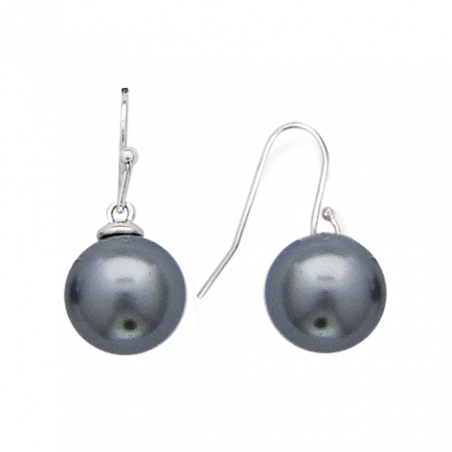 Boucles d'oreilles argent perles d'imitations