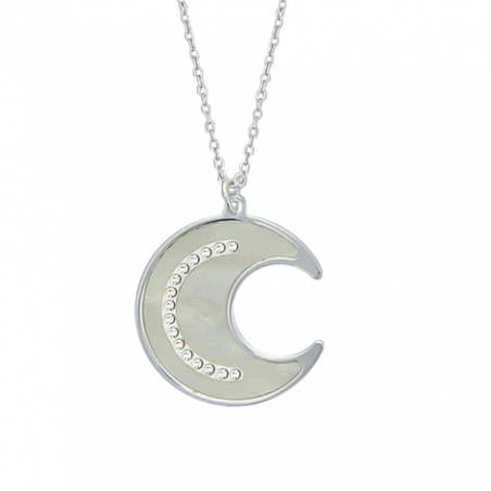 Collier argent OZ nacre