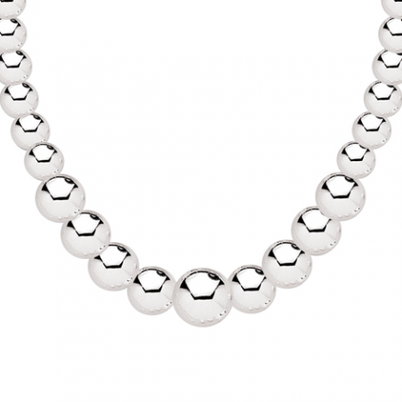 Collier argent boule