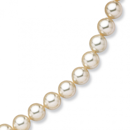 Collier perles de Majorque imitation blanche 40cm