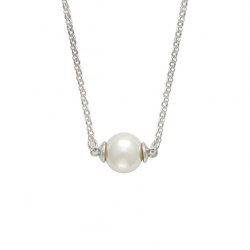 Collier argent perle