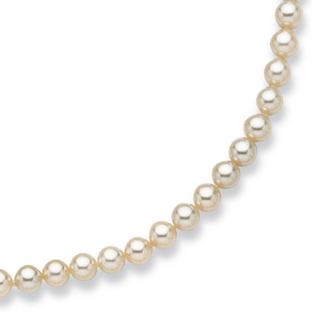 Collier perles de Majorque imitation blanche 40cm