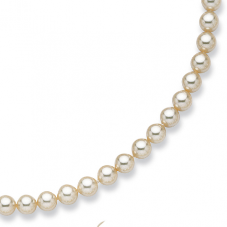 Collier perles de Majorque imitation blanche 45cm