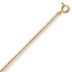 Chaine plaqué or maille paloma en 42 cm