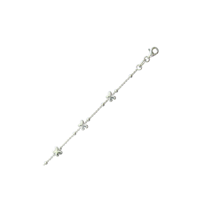 Bracelet argent papillons