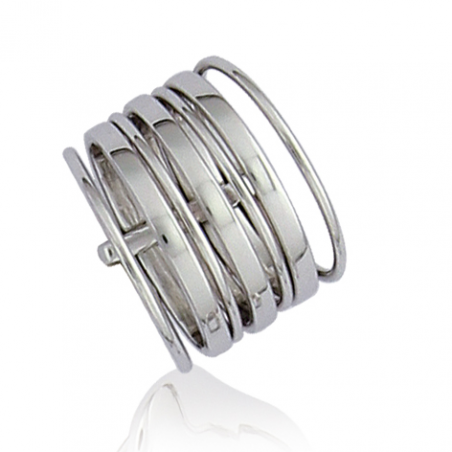 Bague semainier lisse argent