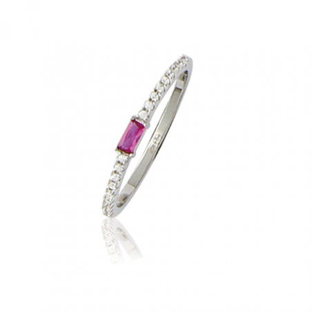 Bague argent OZ rose