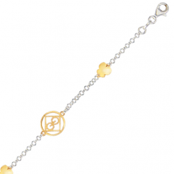 Bracelet argent 2 tons