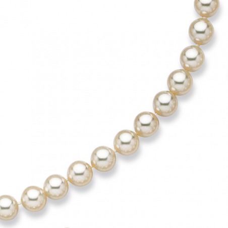 Collier perles de Majorque imitation blanche 40cm