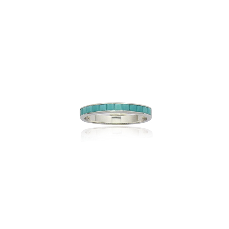 Bague argent turquoise