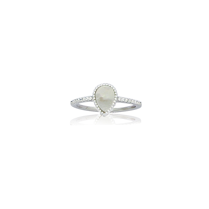 Bague argent OZ nacre