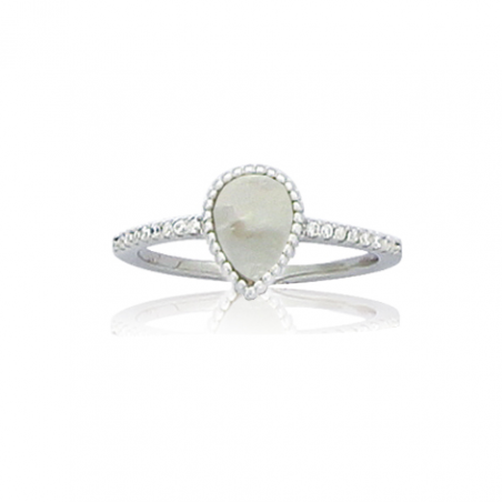 Bague argent OZ nacre