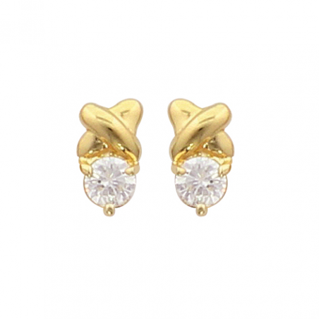 Boucles d'oreilles plaqué or oxyde