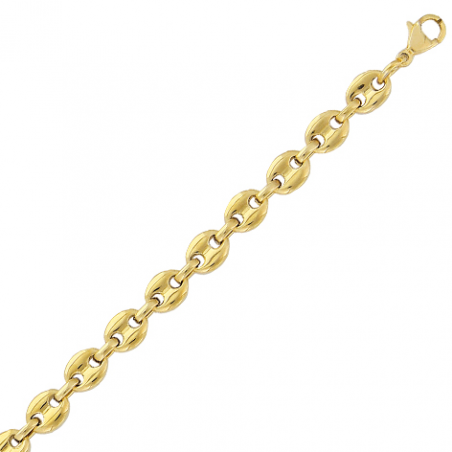 Collier acier grain de café en 55cm