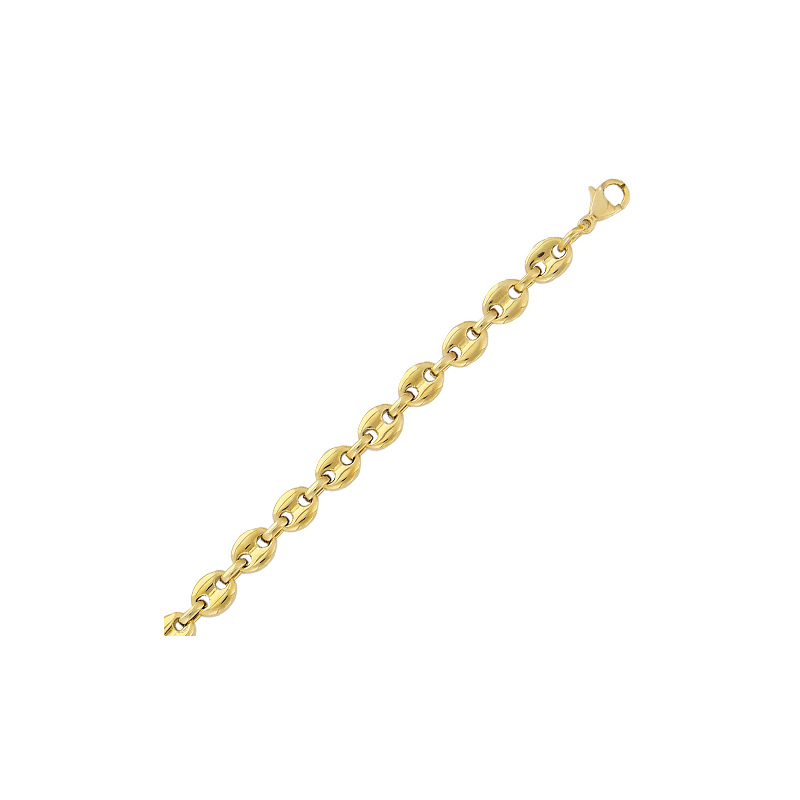 Bracelet acier grain de café en 21cm