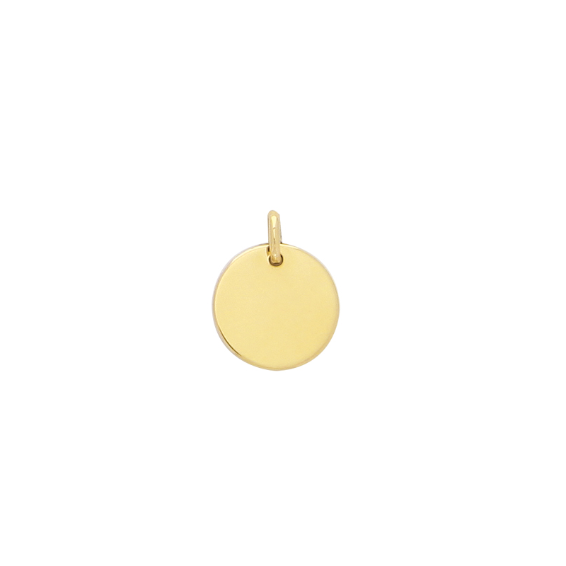 Pendentif plaqué or  gravable