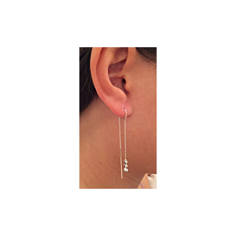 Boucles d'oreilles plaqué or oxyde