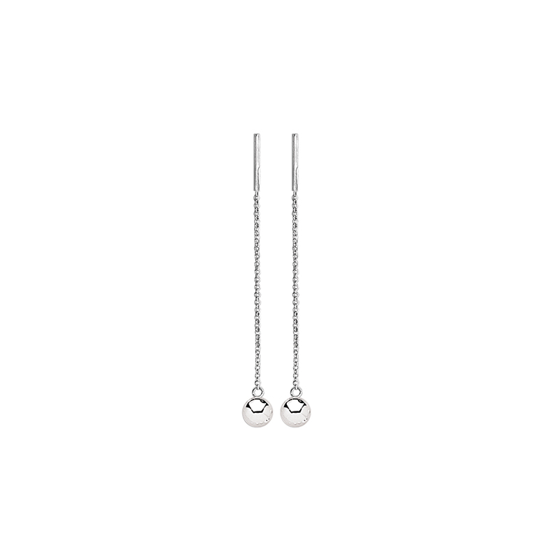 Boucles d'oreilles pendantes en argent