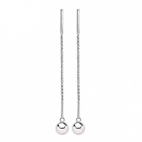 Boucles d'oreilles pendantes en argent