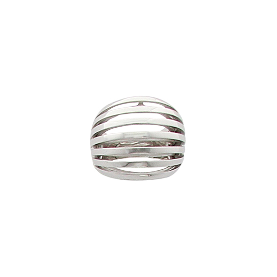 Bague En Argent Massif Ajourée – Taille 54, Occasion, Style Vintage