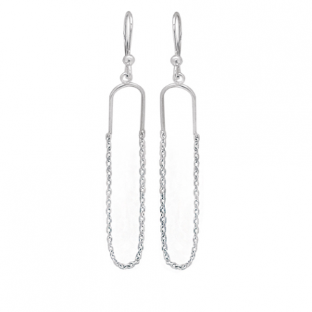 Boucles d'oreilles Argent chaînettes Bond St.