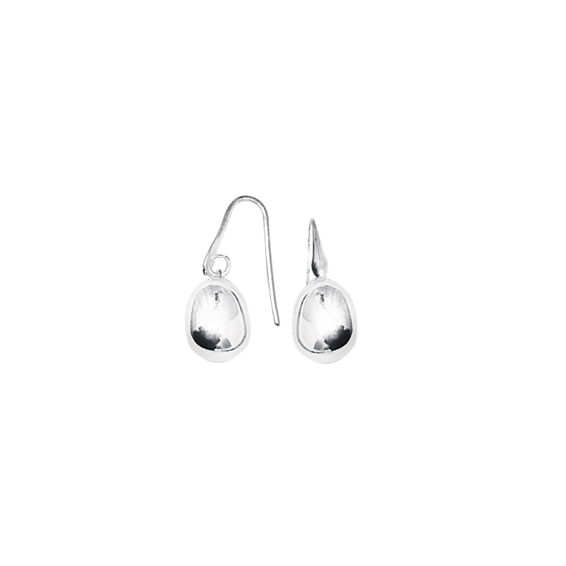 Boucles d'oreilles pendantes en argent, motif goutte d'eau