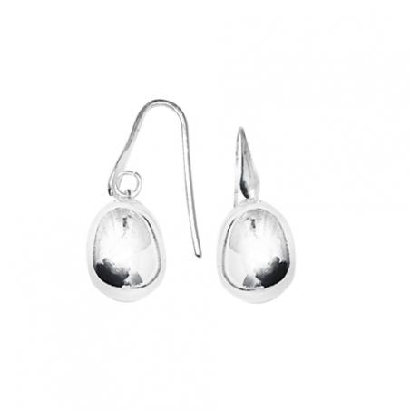 Boucles d'oreilles pendantes en argent, motif goutte d'eau