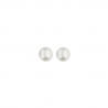 Boucles d'oreilles puces en argent et perles d'eau douce