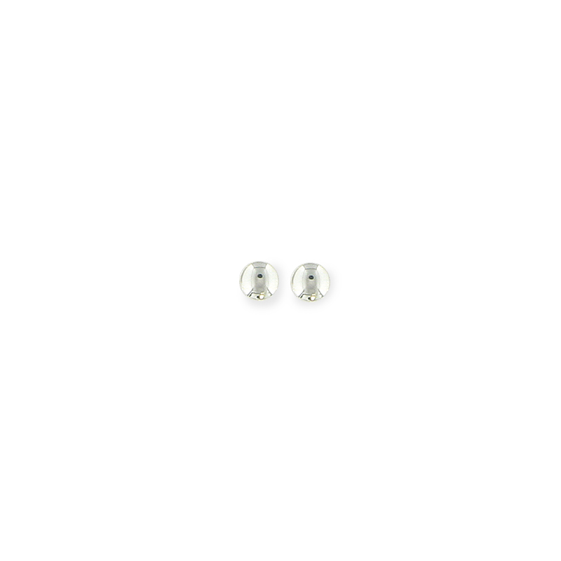 Boucles d'oreilles puces en argent, motif boule