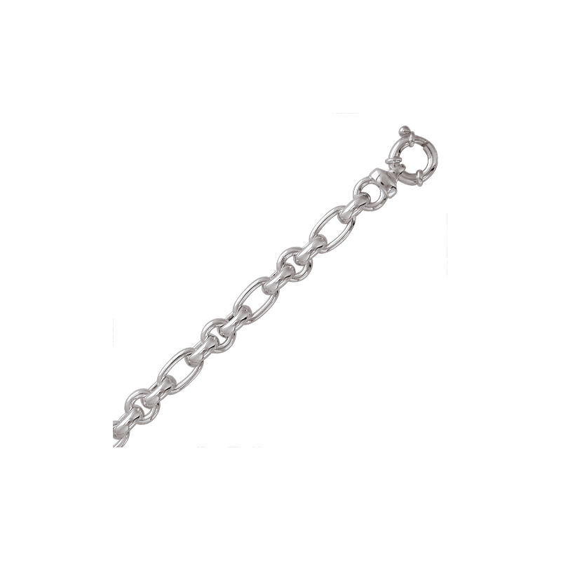 Bracelet en argent maille fantaisie
